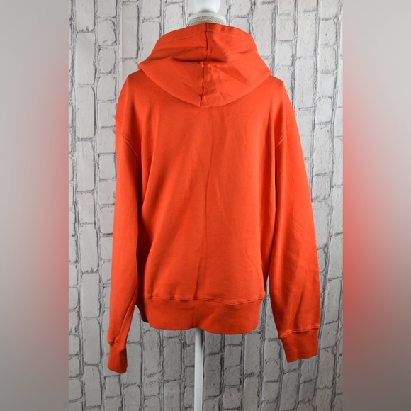 Womens Old Navy M Solid Red  Hoodie NWOT 88% Cotton Long Sleeve Pockets - Picture 4 of 4